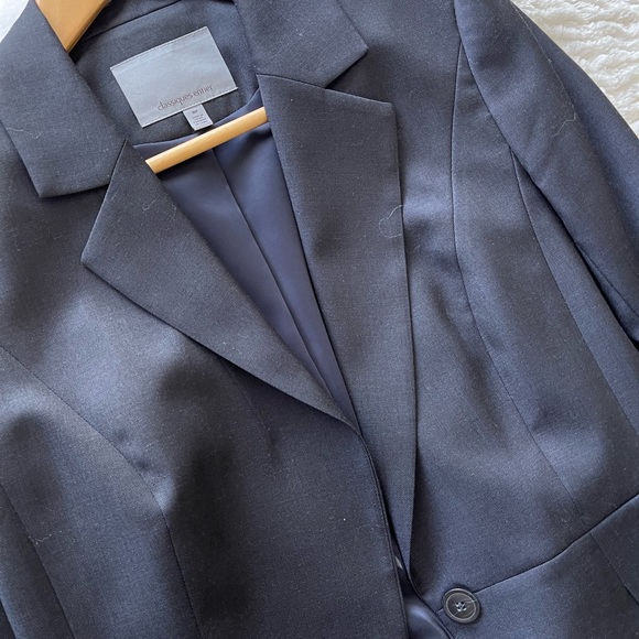 Classiques Entier Navy Slate Gray Blazer (size 8p) - Picture 5 of 10